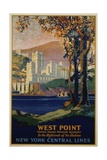 West Point - New York Central Lines Travel Poster